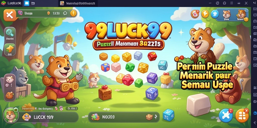 Tampilan menarik dari gameplay 99LUCK99 yang menguji kemampuan puzzle.