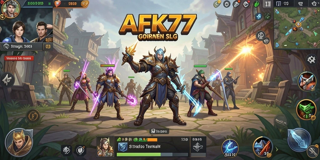 Tampak seru dan mendebarkan saat bertempur di AFK77.