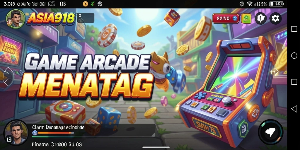 Screenshot utama ASIA918 menunjukkan gameplay yang menarik dan mencengangkan.