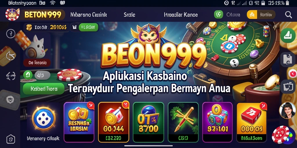 Screenshot utama BETON999 menunjukkan gameplay kasino yang menarik.