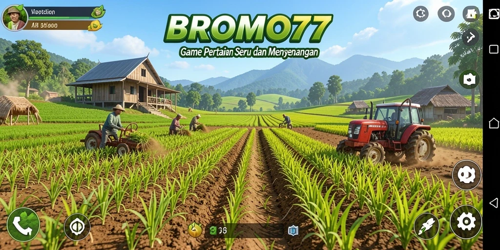 Tampilan gameplay BROMO77 yang seru dan interaktif di dunia pertanian.