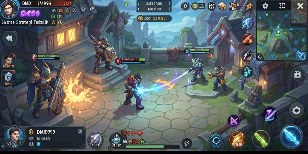 Tampilan menarik gameplay DMD999 dengan berbagai strategi SLG.