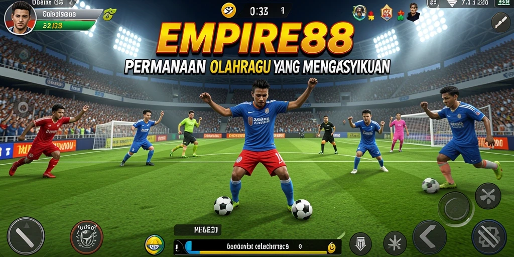 Tampilan gameplay seru dalam EMPIRE88 dengan aksi olahraga mendebarkan.
