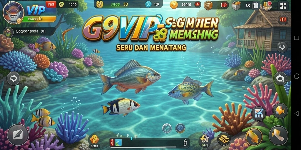 Tangkapan ikan besar dalam gameplay G9VIP yang mendebarkan.