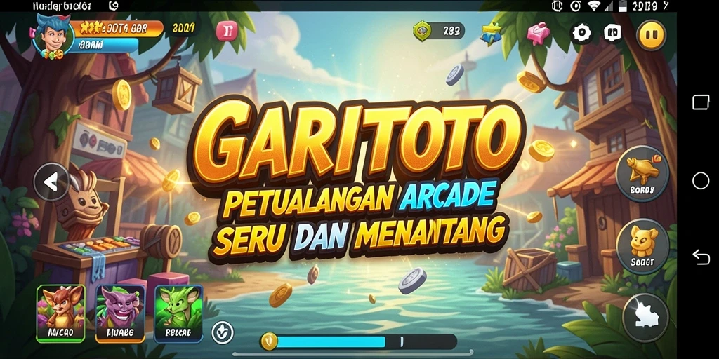 Screenshot gameplay GARITOTO yang penuh aksi dan warna.