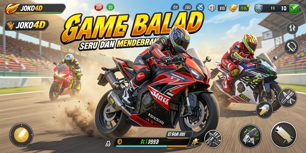 Screenshot JOKO4D menunjukkan aksi balap motor yang mendebarkan.