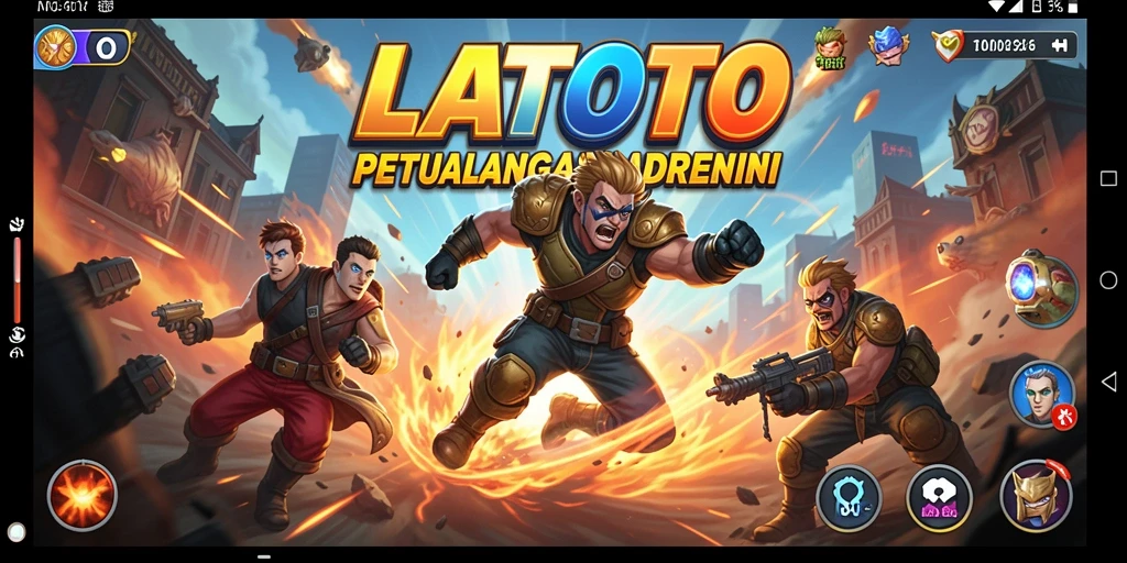 Tampilan aksi seru dalam gameplay LATOTO yang menarik.