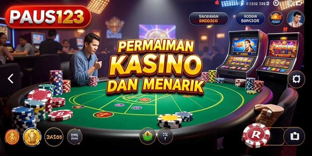 Screenshot gameplay PAUS123 menampilkan aksi seru permainan Kasino.