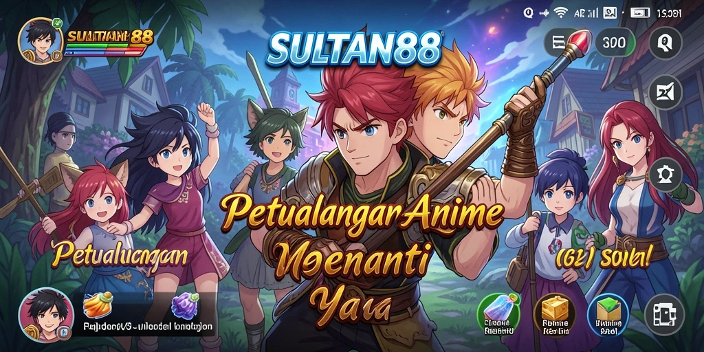Tampilan gameplay menarik dari SULTAN88 dengan karakter Anime.