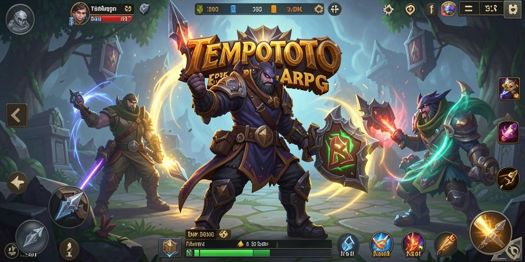 Screenshot gameplay TEMPOTOTO menampilkan aksi seru dan grafis yang menawan.