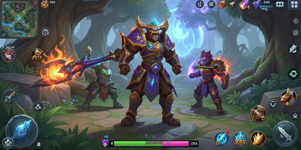 Tampilan gameplay seru dan interaktif di ZK6.